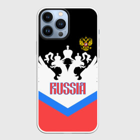 Чехол для iPhone 13 Pro Max с принтом HOCKEY RUSSIA в Белгороде,  |  | hockey | russia | sport | герб | надписи | россия | сборная хоккея | символика | спорт | спортсмен | триколор | форма | хоккей | чемпионат | я русский