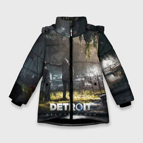 Зимняя куртка для девочек 3D с принтом DETROITBECOME HUMAN в Белгороде, ткань верха — 100% полиэстер; подклад — 100% полиэстер, утеплитель — 100% полиэстер. | длина ниже бедра, удлиненная спинка, воротник стойка и отстегивающийся капюшон. Есть боковые карманы с листочкой на кнопках, утяжки по низу изделия и внутренний карман на молнии. 

Предусмотрены светоотражающий принт на спинке, радужный светоотражающий элемент на пуллере молнии и на резинке для утяжки. | Тематика изображения на принте: action | ai | android | connor | dbhpk19 | detroit become human | game | rk 800 | rk 900 | андроиды | детектив | игра | игры | интерактивное кино | кара | коннор | логотип | маркус | роботы | фирменный стиль | экшн