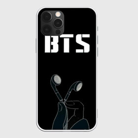 Чехол для iPhone 12 Pro Max с принтом BTS(наушники в руке) в Белгороде, Силикон |  | bangtan boys | beyond the scene | bts | бтс | группа | музыка | песни | южнокорейский бойбенд