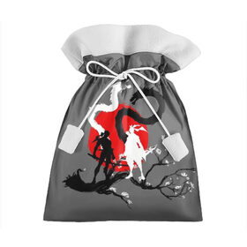 Подарочный 3D мешок с принтом Битва драконов в Белгороде, 100% полиэстер | Размер: 29*39 см | Тематика изображения на принте: anime | meme | tokyo | аниме | герой | иероглиф | луна | манга | сакура | самурай | солнце | стиль | фентези | япония