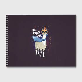 Альбом для рисования с принтом No prob-llama в Белгороде, 100% бумага
 | матовая бумага, плотность 200 мг. | Тематика изображения на принте: лама
lama
вечеринка
тусовка
party
нет проблем