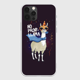 Чехол для iPhone 12 Pro Max с принтом No prob-llama в Белгороде, Силикон |  | Тематика изображения на принте: лама
lama
вечеринка
тусовка
party
нет проблем