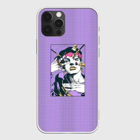 Чехол для iPhone 12 Pro Max с принтом Kishibe Rohan in Purple в Белгороде, Силикон |  | diamond is unbreakable | heavens door | jjba | jojo | kishibe | rohan