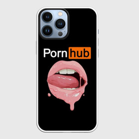 Чехол для iPhone 13 Pro Max с принтом PORN HUB в Белгороде,  |  | губы | логотип | пошлое