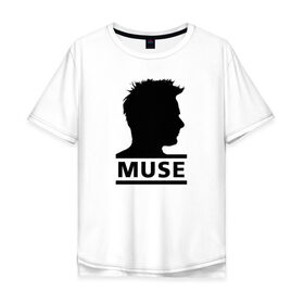 Мужская футболка хлопок Oversize с принтом Muse в Белгороде, 100% хлопок | свободный крой, круглый ворот, “спинка” длиннее передней части | 