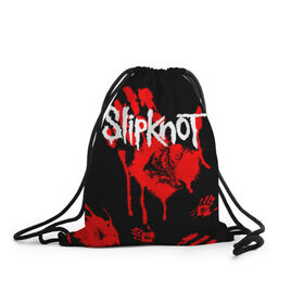Рюкзак-мешок 3D с принтом Slipknot (1) в Белгороде, 100% полиэстер | плотность ткани — 200 г/м2, размер — 35 х 45 см; лямки — толстые шнурки, застежка на шнуровке, без карманов и подкладки | horror | music | not | rock | slipk | slipknot | кровь | музыка | рок | слипкнот | ужасы