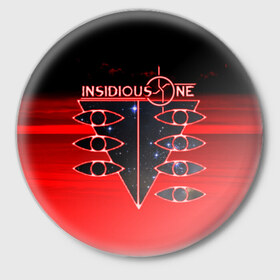 Значок с принтом Красный океан в Белгороде,  металл | круглая форма, металлическая застежка в виде булавки | evangelion | insidious one | metal | nge | евангелион