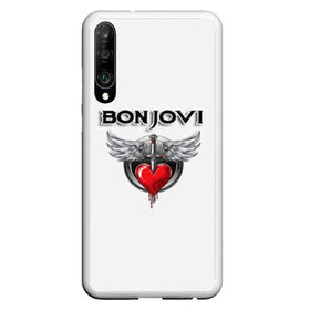 Чехол для Honor P30 с принтом Bon Jovi в Белгороде, Силикон | Область печати: задняя сторона чехла, без боковых панелей | bon jovi | бон джови | музыка | музыкальная группа | песни | рок | рок группа | рокгруппа