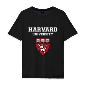 Мужская футболка хлопок Oversize с принтом Harvard University_форма в Белгороде, 100% хлопок | свободный крой, круглый ворот, “спинка” длиннее передней части | harvard university | гарвард | колледж | образование | студенты | сша | университет | школа