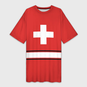 Платье-футболка 3D с принтом Сборная Швейцарии в Белгороде,  |  | hockey | sport | switzerland | герб | надписи | сборная хоккея | сборная швейцарии | символика | спорт | спортсмен | форма | хоккей | чемпионат | чемпионат 2019