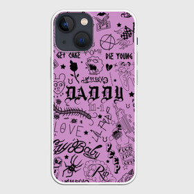 Чехол для iPhone 13 mini с принтом Lil Peep Tattoo в Белгороде,  |  | Тематика изображения на принте: come over when youre sober | cry baby | emo | hip hop | lil | lil peep | lil pip | lill pip | new school | tattoo | xxxtentacion | лил пип | реп | рэп | татуировки | татухи | хип хоп | хипхоп