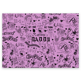 Поздравительная открытка с принтом Lil Peep Tattoo в Белгороде, 100% бумага | плотность бумаги 280 г/м2, матовая, на обратной стороне линовка и место для марки
 | come over when youre sober | cry baby | emo | hip hop | lil | lil peep | lil pip | lill pip | new school | tattoo | xxxtentacion | лил пип | реп | рэп | татуировки | татухи | хип хоп | хипхоп