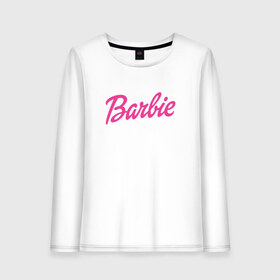 Женский лонгслив хлопок с принтом Barbie в Белгороде, 100% хлопок |  | bad | barbie | bratz | girl | princess | team | барби | братц | девочка | дочка | дочь | кукла | куколка | лого | логотип | любимая | невеста | подружка | прекрасная