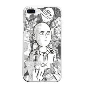 Чехол для iPhone 7Plus/8 Plus матовый с принтом One-Punch Man в Белгороде, Силикон | Область печати: задняя сторона чехла, без боковых панелей | anime | one punch man | saitama | аниме | ван панч мен | ванпанчмен | сайтама