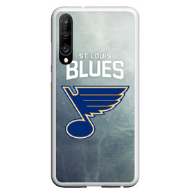 Чехол для Honor P30 с принтом St Louis Blues в Белгороде, Силикон | Область печати: задняя сторона чехла, без боковых панелей | Тематика изображения на принте: nhl | st. louis blues | блюз | нхл | сент луиз | сент луис | сент луис блюз | тарасенко | хоккей | шайба