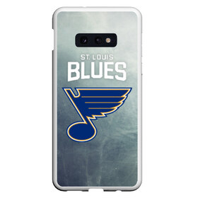 Чехол для Samsung S10E с принтом St Louis Blues в Белгороде, Силикон | Область печати: задняя сторона чехла, без боковых панелей | Тематика изображения на принте: nhl | st. louis blues | блюз | нхл | сент луиз | сент луис | сент луис блюз | тарасенко | хоккей | шайба