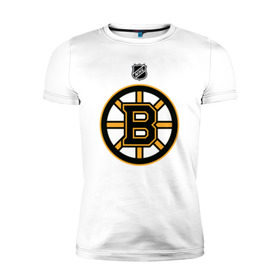 Мужская футболка премиум с принтом Boston Bruins NHL в Белгороде, 92% хлопок, 8% лайкра | приталенный силуэт, круглый вырез ворота, длина до линии бедра, короткий рукав | boston | boston bruins | hockey | nhl | бостон | бостон брюинз | кубок стенли | нхл | спорт | хоккей | шайба