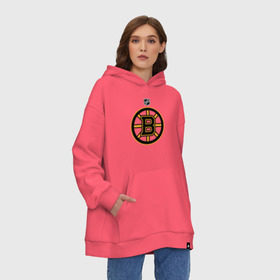 Худи SuperOversize хлопок с принтом Boston Bruins NHL в Белгороде, 70% хлопок, 30% полиэстер, мягкий начес внутри | карман-кенгуру, эластичная резинка на манжетах и по нижней кромке, двухслойный капюшон
 | boston | boston bruins | hockey | nhl | бостон | бостон брюинз | кубок стенли | нхл | спорт | хоккей | шайба