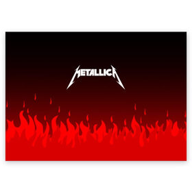 Поздравительная открытка с принтом METALLICA в Белгороде, 100% бумага | плотность бумаги 280 г/м2, матовая, на обратной стороне линовка и место для марки
 | Тематика изображения на принте: 