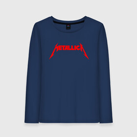 Женский лонгслив хлопок с принтом METALLICA RED LOGO в Белгороде, 100% хлопок |  | Тематика изображения на принте: matters metallica | music | nothing else | rock | trash metal | группа | музыка | музыканты | рок | трэш металл