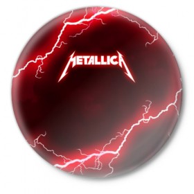 Значок с принтом METALLICA в Белгороде,  металл | круглая форма, металлическая застежка в виде булавки | matters metallica | music | nothing else | rock | trash metal | группа | музыка | музыканты | рок | трэш металл