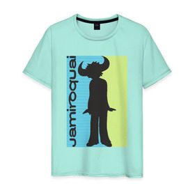 Мужская футболка хлопок с принтом Jamiroquai в Белгороде, 100% хлопок | прямой крой, круглый вырез горловины, длина до линии бедер, слегка спущенное плечо. | британская | группа | джей кей | диско | современный ритм н блюз | стюарт зендер | тоби смит | фанк | эйсид джаз