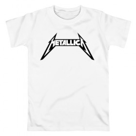 Мужская футболка хлопок с принтом METALLICA в Белгороде, 100% хлопок | прямой крой, круглый вырез горловины, длина до линии бедер, слегка спущенное плечо. | matters metallica | music | nothing else | rock | trash metal | группа | музыка | музыканты | рок | трэш металл