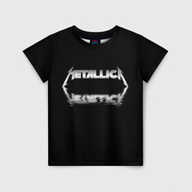 Детская футболка 3D с принтом Metallica в Белгороде, 100% гипоаллергенный полиэфир | прямой крой, круглый вырез горловины, длина до линии бедер, чуть спущенное плечо, ткань немного тянется | guitar | hard | heavymetal | metal | metallica | music | rock | гитара | картинка | картинки | метал | металика | металлика | мода | музыка | рок | тренд | тренды | треш | трэш | тяжелый | хард