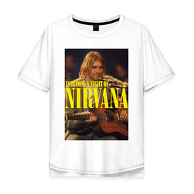 Мужская футболка хлопок Oversize с принтом Kurt Cobain In Bloom в Белгороде, 100% хлопок | свободный крой, круглый ворот, “спинка” длиннее передней части | Тематика изображения на принте: kurt cobain | music | nirvana | rock | кобейн | курт | курт кобейн | музыка | нирвана | рок