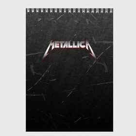 Скетчбук с принтом METALLICA в Белгороде, 100% бумага
 | 48 листов, плотность листов — 100 г/м2, плотность картонной обложки — 250 г/м2. Листы скреплены сверху удобной пружинной спиралью | matters metallica | music | nothing else | rock | trash metal | группа | металлика | музыка | музыканты | рок | трэш металл