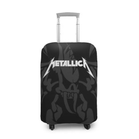 Чехол для чемодана 3D с принтом METALLICA в Белгороде, 86% полиэфир, 14% спандекс | двустороннее нанесение принта, прорези для ручек и колес | matters metallica | music | nothing else | rock | trash metal | группа | металлика | музыка | музыканты | рок | трэш металл