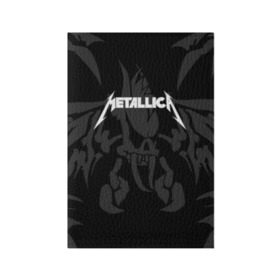 Обложка для паспорта матовая кожа с принтом METALLICA в Белгороде, натуральная матовая кожа | размер 19,3 х 13,7 см; прозрачные пластиковые крепления | Тематика изображения на принте: matters metallica | music | nothing else | rock | trash metal | группа | металлика | музыка | музыканты | рок | трэш металл