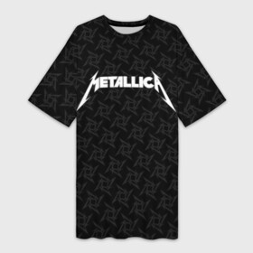 Платье-футболка 3D с принтом METALLICA в Белгороде,  |  | matters metallica | music | nothing else | rock | trash metal | группа | металлика | музыка | музыканты | рок | трэш металл