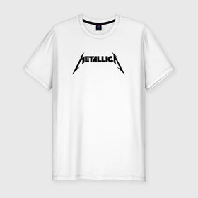 Мужская футболка премиум с принтом METALLICA (НА СПИНЕ) в Белгороде, 92% хлопок, 8% лайкра | приталенный силуэт, круглый вырез ворота, длина до линии бедра, короткий рукав | matters metallica | music | nothing else | rock | trash metal | группа | металлика | музыка | музыканты | рок | трэш металл