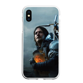 Чехол для iPhone XS Max матовый с принтом Сэм - DEATH STRANDING в Белгороде, Силикон | Область печати: задняя сторона чехла, без боковых панелей | cliff | death | game | games | hideo | kojima | logo | mads | mikkelsen | norman | porter | reedus | sam | stranding | дес | игра | игры | клифф | кодзима | лого | миккельсен | портер | ридус | стрендинг | сэм | хидео