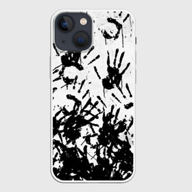 Чехол для iPhone 13 mini с принтом Отпечатки   DEATH STRANDING в Белгороде,  |  | cliff | death | game | games | hideo | kojima | logo | mads | mikkelsen | norman | porter | reedus | sam | stranding | дес | игра | игры | клифф | кодзима | лого | миккельсен | отпечатки | портер | ридус | стрендинг | сэм | хидео