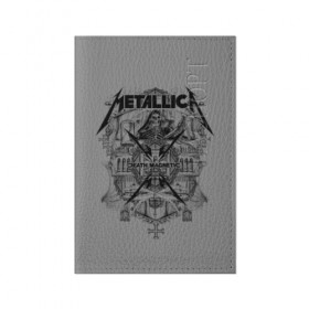 Обложка для паспорта матовая кожа с принтом Metallica в Белгороде, натуральная матовая кожа | размер 19,3 х 13,7 см; прозрачные пластиковые крепления | album | black | concert | heavy | kirk | metal | metallica | music | rock | tolls | джеймс хэтфилд | кирк хэмметт | клифф бёртон | ларс ульрих | метал | металлика | трэш