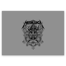 Поздравительная открытка с принтом Metallica в Белгороде, 100% бумага | плотность бумаги 280 г/м2, матовая, на обратной стороне линовка и место для марки
 | Тематика изображения на принте: album | black | concert | heavy | kirk | metal | metallica | music | rock | tolls | джеймс хэтфилд | кирк хэмметт | клифф бёртон | ларс ульрих | метал | металлика | трэш
