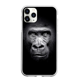 Чехол для iPhone 11 Pro Max матовый с принтом Горилла в Белгороде, Силикон |  | animal | black | eyes | fauna | gorilla | gray | look | monkey | muzzle | primate | взгляд | глаза | горилла | животное | обезьяна | примат | серый | фауна | черный