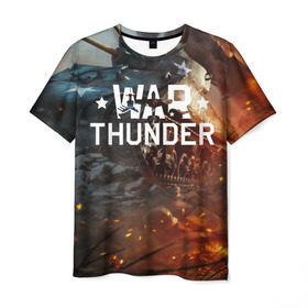 Мужская футболка 3D с принтом war thunder (ник на спине) в Белгороде, 100% полиэфир | прямой крой, круглый вырез горловины, длина до линии бедер | Тематика изображения на принте: war thunder | war thunder 2019 | war thunder лучшие | war thunder самолеты | war thunder танки | вар тандер | игра war thunder | купить футболку war thunder | футболки war thunder