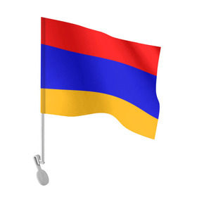 Флаг для автомобиля с принтом Армения. Флаг. в Белгороде, 100% полиэстер | Размер: 30*21 см | армения | армянский | государство | знамя | кавказ | республика | символ | снг | ссср | страна | флаг