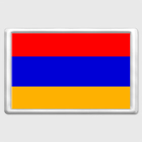 Магнит 45*70 с принтом Армения. Флаг. в Белгороде, Пластик | Размер: 78*52 мм; Размер печати: 70*45 | Тематика изображения на принте: армения | армянский | государство | знамя | кавказ | республика | символ | снг | ссср | страна | флаг