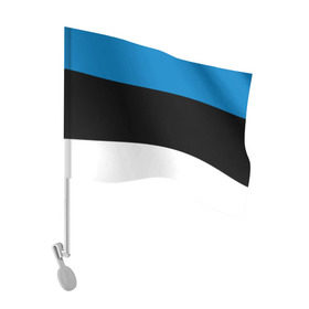 Флаг для автомобиля с принтом Эстония. Флаг. в Белгороде, 100% полиэстер | Размер: 30*21 см | Тематика изображения на принте: балтии | государство | прибалтика | республика | снг | ссср | страна | страны | эстония