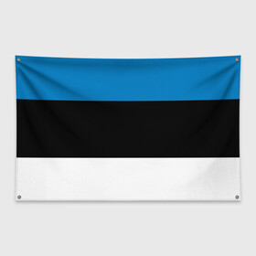 Флаг-баннер с принтом Эстония Флаг в Белгороде, 100% полиэстер | размер 67 х 109 см, плотность ткани — 95 г/м2; по краям флага есть четыре люверса для крепления | балтии | государство | прибалтика | республика | снг | ссср | страна | страны | эстония