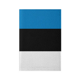 Обложка для паспорта матовая кожа с принтом Эстония. Флаг. в Белгороде, натуральная матовая кожа | размер 19,3 х 13,7 см; прозрачные пластиковые крепления | балтии | государство | прибалтика | республика | снг | ссср | страна | страны | эстония