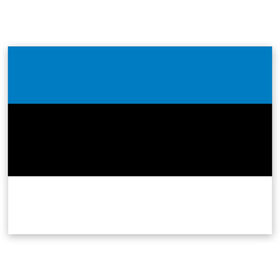 Поздравительная открытка с принтом Эстония. Флаг. в Белгороде, 100% бумага | плотность бумаги 280 г/м2, матовая, на обратной стороне линовка и место для марки
 | Тематика изображения на принте: балтии | государство | прибалтика | республика | снг | ссср | страна | страны | эстония