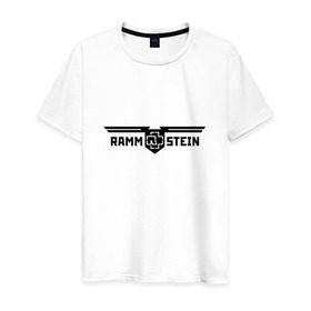 Мужская футболка хлопок с принтом Rammstein в Белгороде, 100% хлопок | прямой крой, круглый вырез горловины, длина до линии бедер, слегка спущенное плечо. | germany | rammstein | индостриал металл | немецкая группа | немцы | пиротехника | раммштайн | рок | рок группа | три икса | ххх