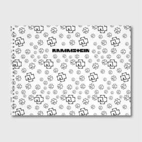 Альбом для рисования с принтом RAMMSTEIN в Белгороде, 100% бумага
 | матовая бумага, плотность 200 мг. | metallica | music | rammstein | rock | металл | металлика | музыка | раммштайн | рок | рок группа