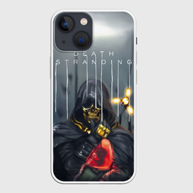 Чехол для iPhone 13 mini с принтом Death Stranding (НА СПИНЕ) в Белгороде,  |  | cliff | deadman | death stranding | fragile | hideo kojima | mads mikkelsen | norman reedus | sam | дельторо | дэдмен | коджима | кодзима | мадс миккельсен | норман ридус | сэм | хидео