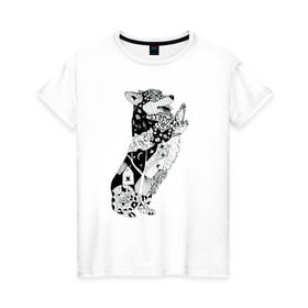 Женская футболка хлопок с принтом Корги Зенарт в Белгороде, 100% хлопок | прямой крой, круглый вырез горловины, длина до линии бедер, слегка спущенное плечо | вельш корги | корги | пемброк | собака